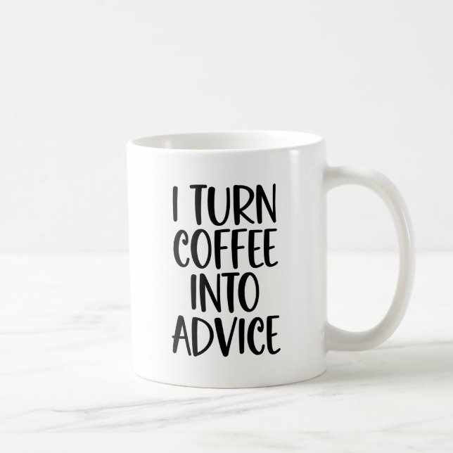 Caneca De Café Engraçado Conselheiro De Orientação Eu Transformo  (Direita)