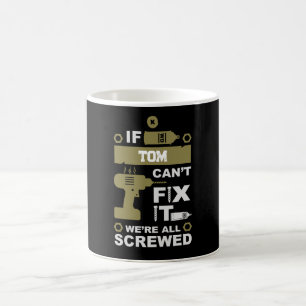 Caneca De Café Engraçado consertar o reparo de ti