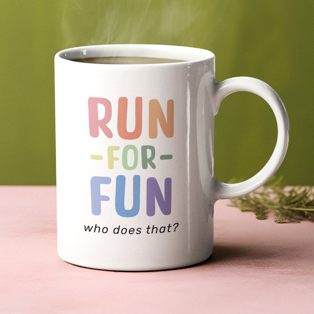 Caneca De Café Engraçado correr para corredores divertidos (Criador carregado)