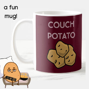 Caneca De Café Engraçado "Couch Potato" Binge Observando Café Mug