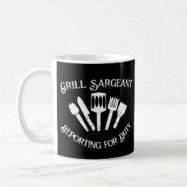 Caneca De Café Engraçado Cozinhar Presente Men-Grill Sargeant