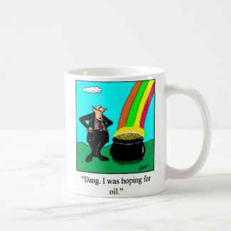 Caneca De Café Engraçado Crise de Petróleo