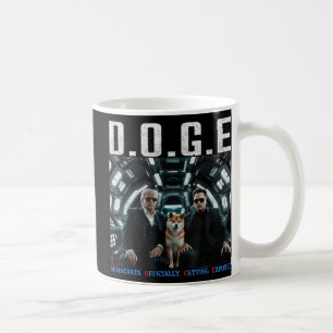 Caneca De Café Engraçado D.o.g. e Doge Democratas Oficialmente Ch