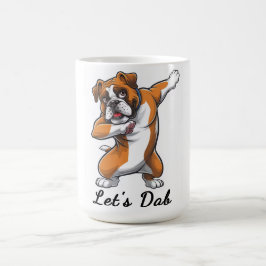 Caneca De Café Engraçado Dabbing Bulldog "Vamos Dab" Mug