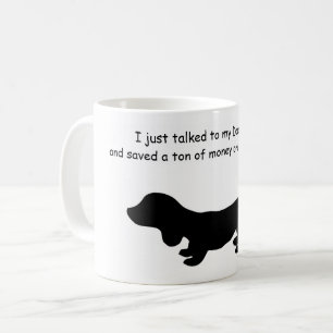 Caneca De Café Engraçado Dachshund Car Seguro Humor Café Mug