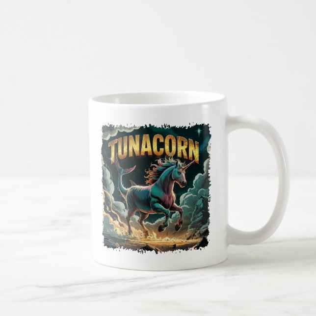 Caneca De Café Engraçado de Criatura de Combinação de Ilustração  (Direita)