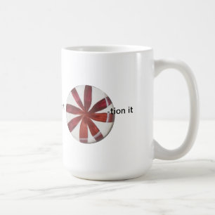 Caneca De Café Engraçado de hortelã-pimenta do Natal