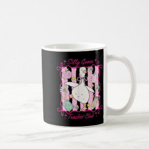 Caneca De Café Engraçado De Volta Ao Bobo Escolar Goose Teacher C