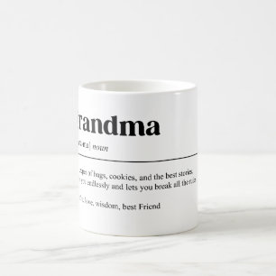 Caneca De Café Engraçado Definição da vovó