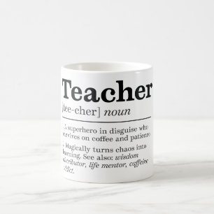 Caneca De Café Engraçado Definição de Professor