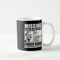 Engraçado Desaparecido Barack Obama Poster Liberal