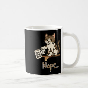 Caneca De Café Engraçado Design de Gato Nope - Gatos-Pregos - Ant