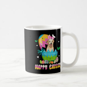 Caneca De Café Engraçado Dia da Páscoa Labrador Cachorro de Retri
