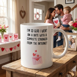 Caneca De Café Engraçado Dia de os namorados Mug - Estou tão feli