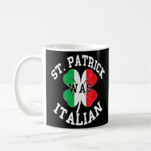 Caneca De Café Engraçado Dia de São Patrício Irlandês Italiano Ot