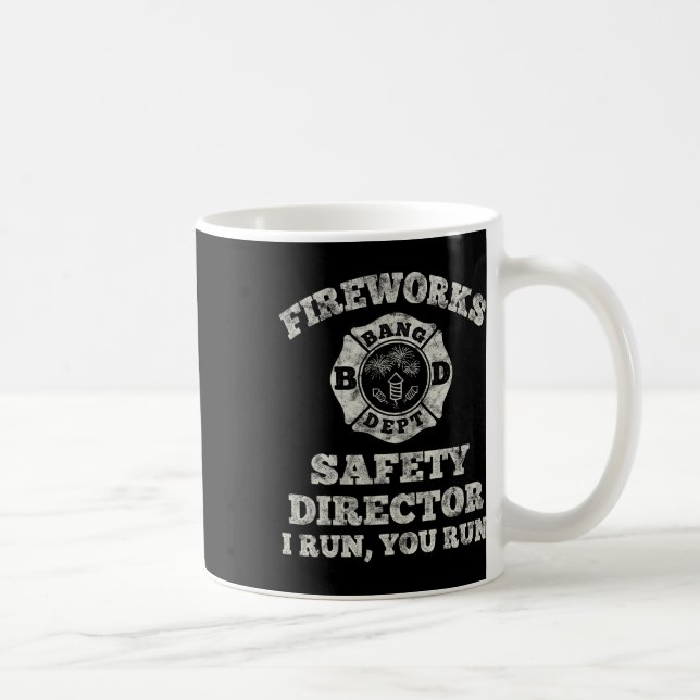Caneca De Café Engraçado Diretor de Segurança de Bombeiros Americ (Direita)