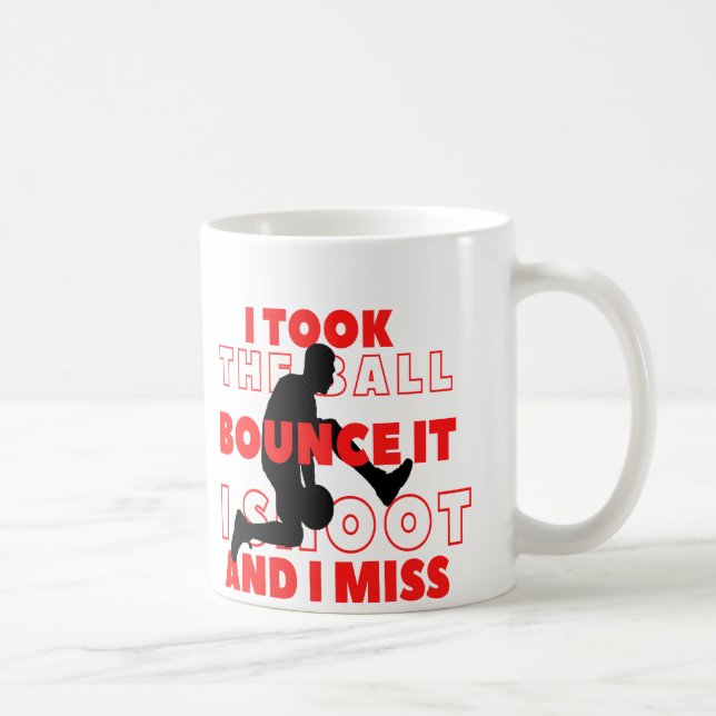 Caneca De Café Engraçado dizer e memorizar sobre jogadores de bas (Direita)