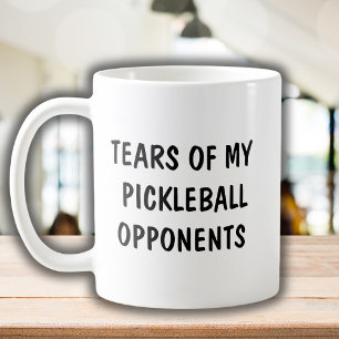 Caneca De Café Engraçado Dizer que o oponente do Pickleball é a t