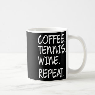 Caneca De Café Engraçado Dizer Tênis de Café Vinho Repetitivo Mul