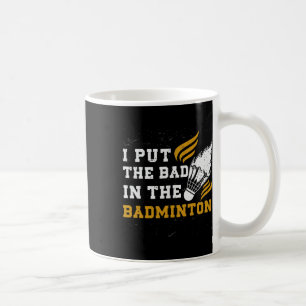 Caneca De Café Engraçado Dminton Shirt Men Mulheres Jogador 10