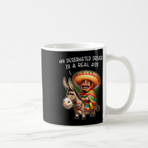 Caneca De Café Engraçado Donkey, Meu Motorista Designado É Um ver