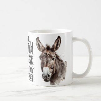 Caneca De Café Engraçado Donkey Mug 11oz