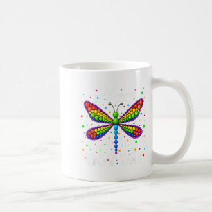 Caneca De Café Engraçado Dragonfly Bolinhas Feliz Dia Ponto
