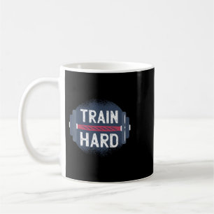 Caneca De Café Engraçado Duro Gym Train Cotação Inspiração Workou