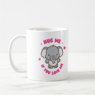 Caneca De Café Engraçado E Belo Elefante