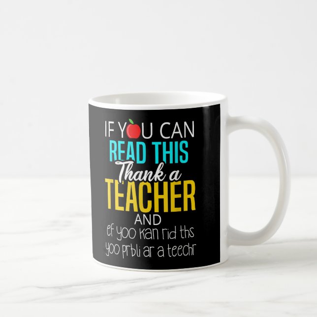 Caneca De Café Engraçado Engraçado Apreciação do Professor (Direita)