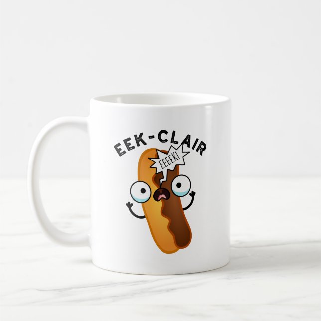 Caneca De Café Engraçado Engraçado Eclair Pun (Esquerda)