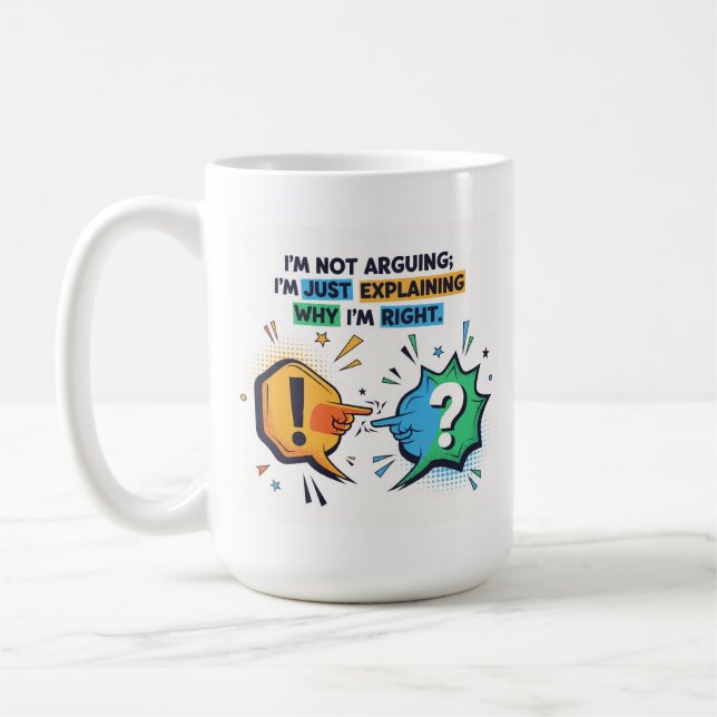 Caneca De Café Engraçado Escritório De Citações Sarcásticas - Não (Esquerda)