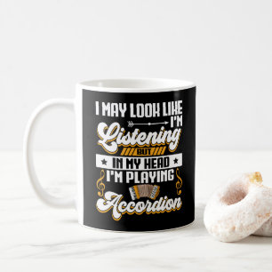 Caneca De Café Engraçado escutar na minha cabeça Estou tocando Ac
