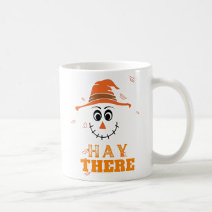 Caneca De Café Engraçado Espantalho Rosto Cai Sai do Halloween