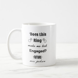 Caneca De Café Engraçado, esse anel me faz parecer encantado?