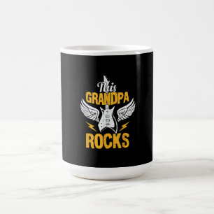 Caneca De Café Engraçado Esse Avô Rocha Violão Música Rock