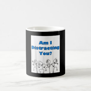 Caneca De Café Engraçado Estou A Distrair-Te Com O Design Do Hom
