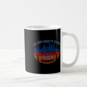 Caneca De Café Engraçado, estou aqui apenas para ver New England 