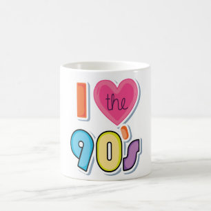 Caneca De Café Engraçado eu adoro os anos 90, a festa do tema dos