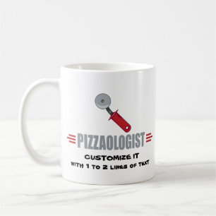 Caneca De Café Engraçado Eu Adoro Pizza