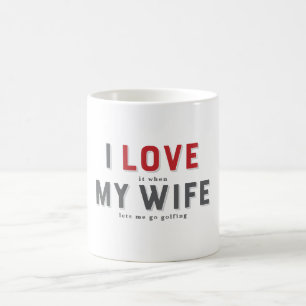Caneca De Café Engraçado Eu Adoro Quando Minha Mulher Café Mug