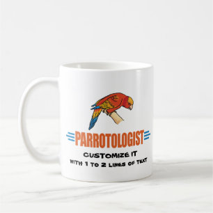 Caneca De Café Engraçado Eu Amo Papagaios