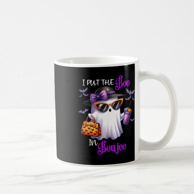 Caneca De Café Engraçado Eu Coloquei O Boo Em Boujee Ghost Pumpki (Direita)