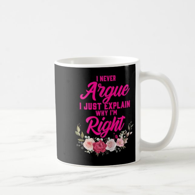Caneca De Café Engraçado eu nunca falar Eu só explico porque esto (Direita)