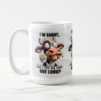 Caneca De Café Engraçado Eu Rolei Meus Olhos Heifer Cow Mug?