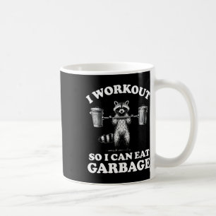 Caneca De Café Engraçado Eu Trabalhar Para Eu Comer Lixo