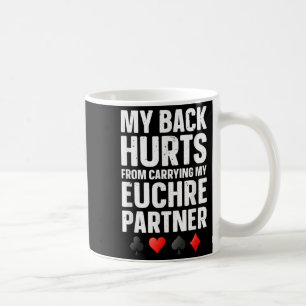 Caneca De Café Engraçado Euchre Art Para Homens Mulheres Euchre P