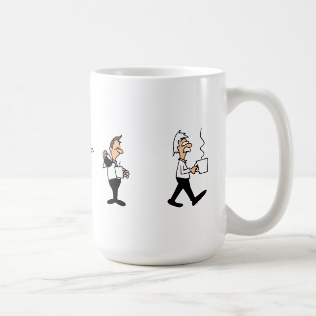 Caneca De Café Engraçado Evolução dos Bebês de Café (Direita)