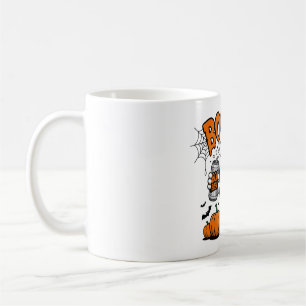 Caneca De Café Engraçado Fantasma "Boosch" Design de Halloween