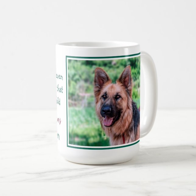 Caneca De Café Engraçado Feliz Pai de Cachorro de Natal (Frente Esquerda)